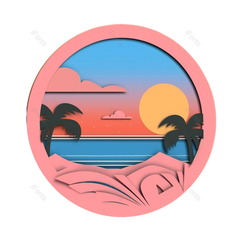 天空图片,夏天元素,海洋PNG,旅游图标免抠素材